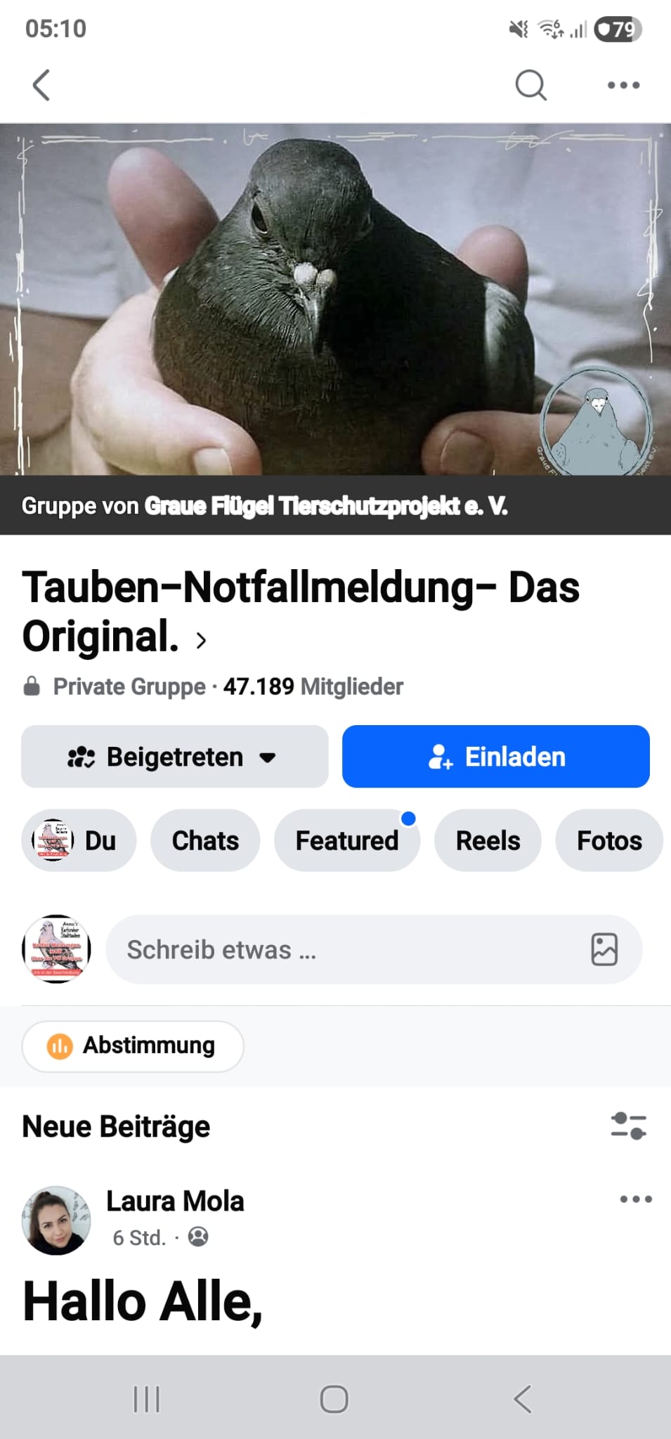 Auf „Gruppe beitreten" tippen